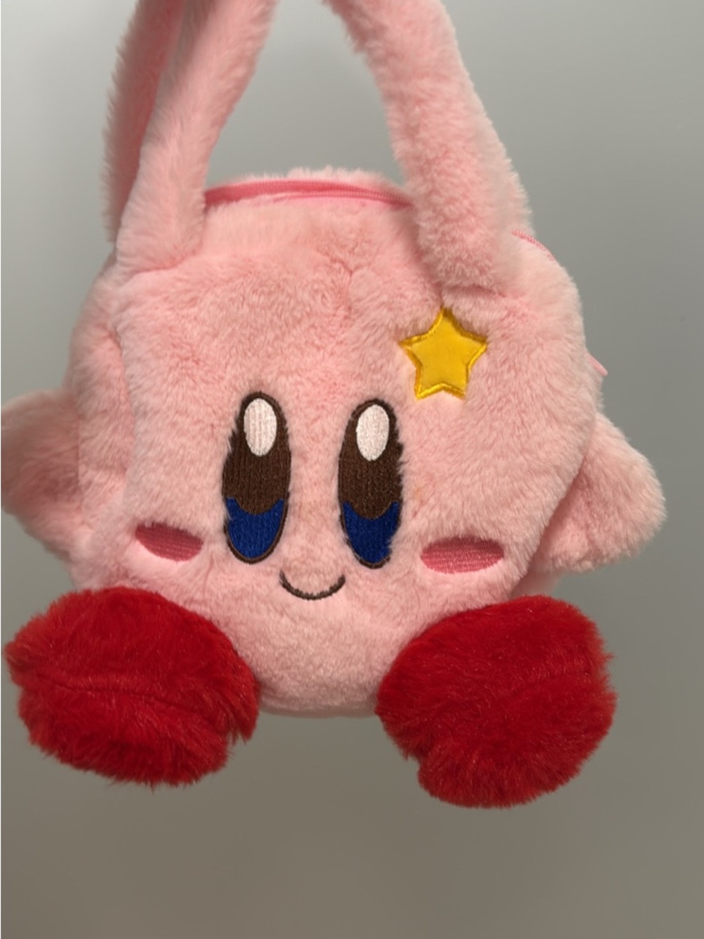 Pink Plush kirby Character Handbag
